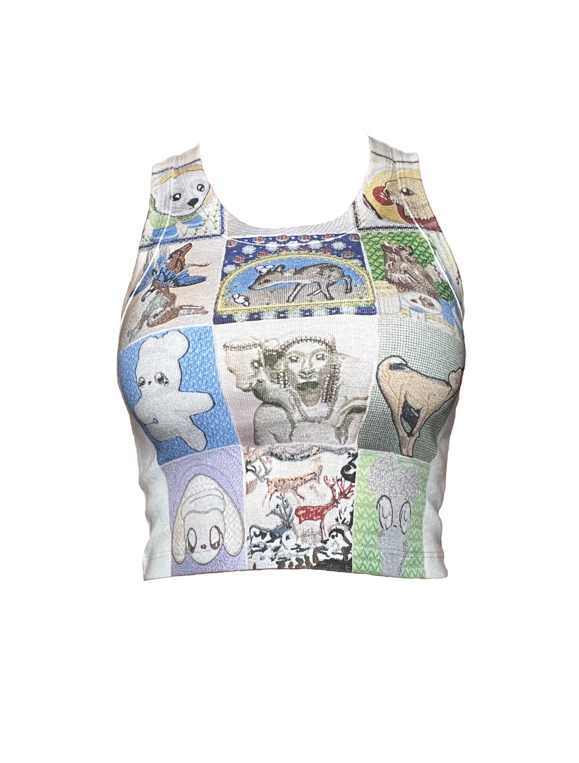 grandma’s quilt crop tank