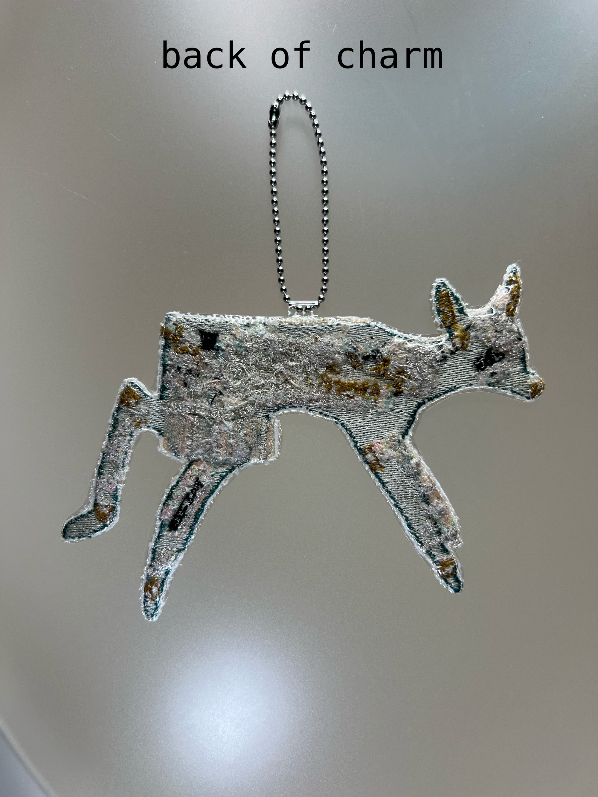 artificial bambi bag charm