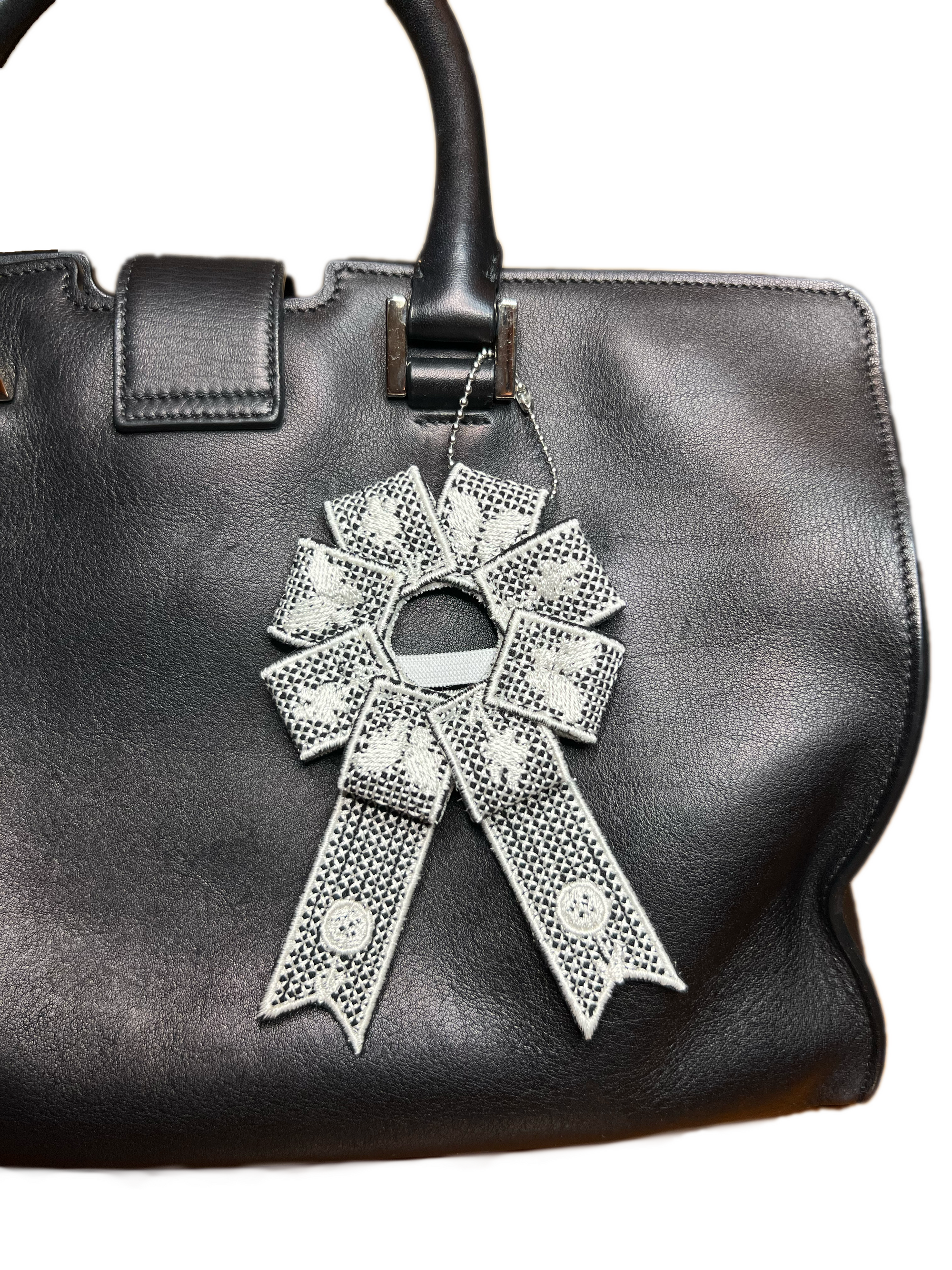 White Bag Charm for Trinkets